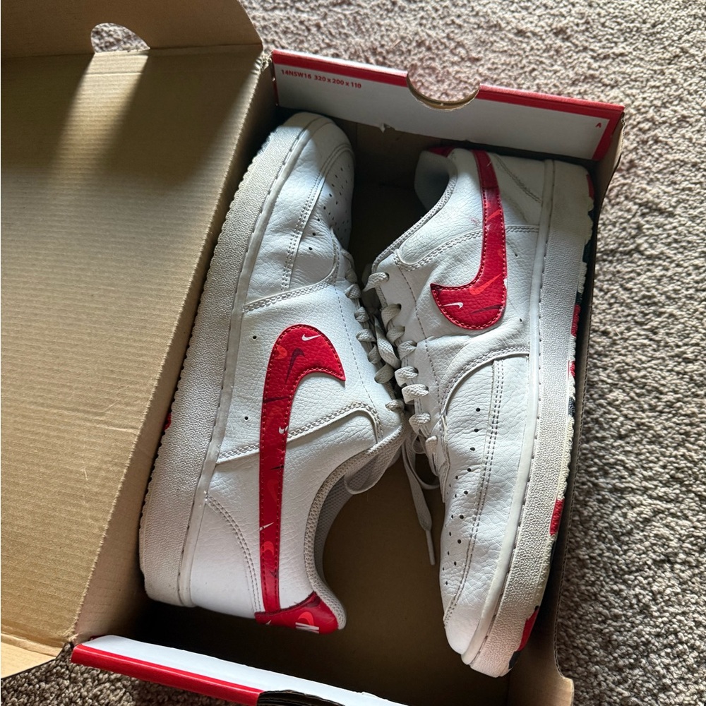 Men’s Nike Court Vision Lo White/Multi-Color Size 10